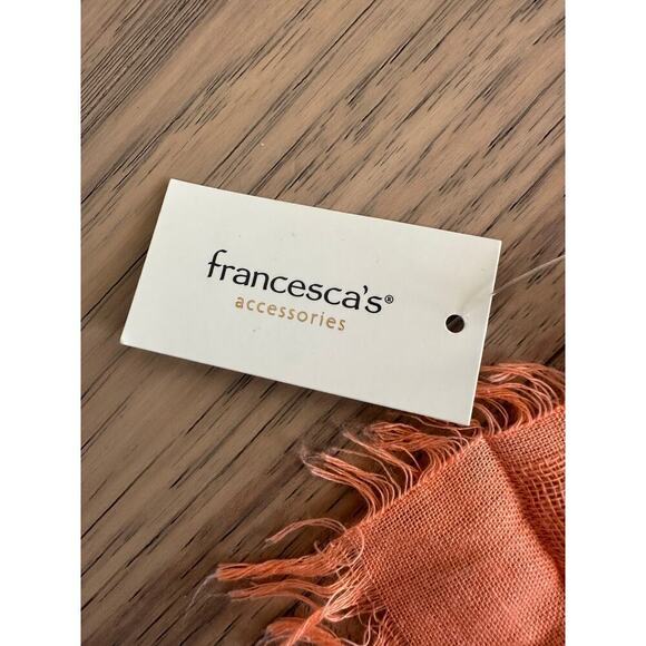 Francescas Womens Orange Tie Dye Bohemian Open Front Cardigan Cover Up NWT OS - Picture 8 of 8